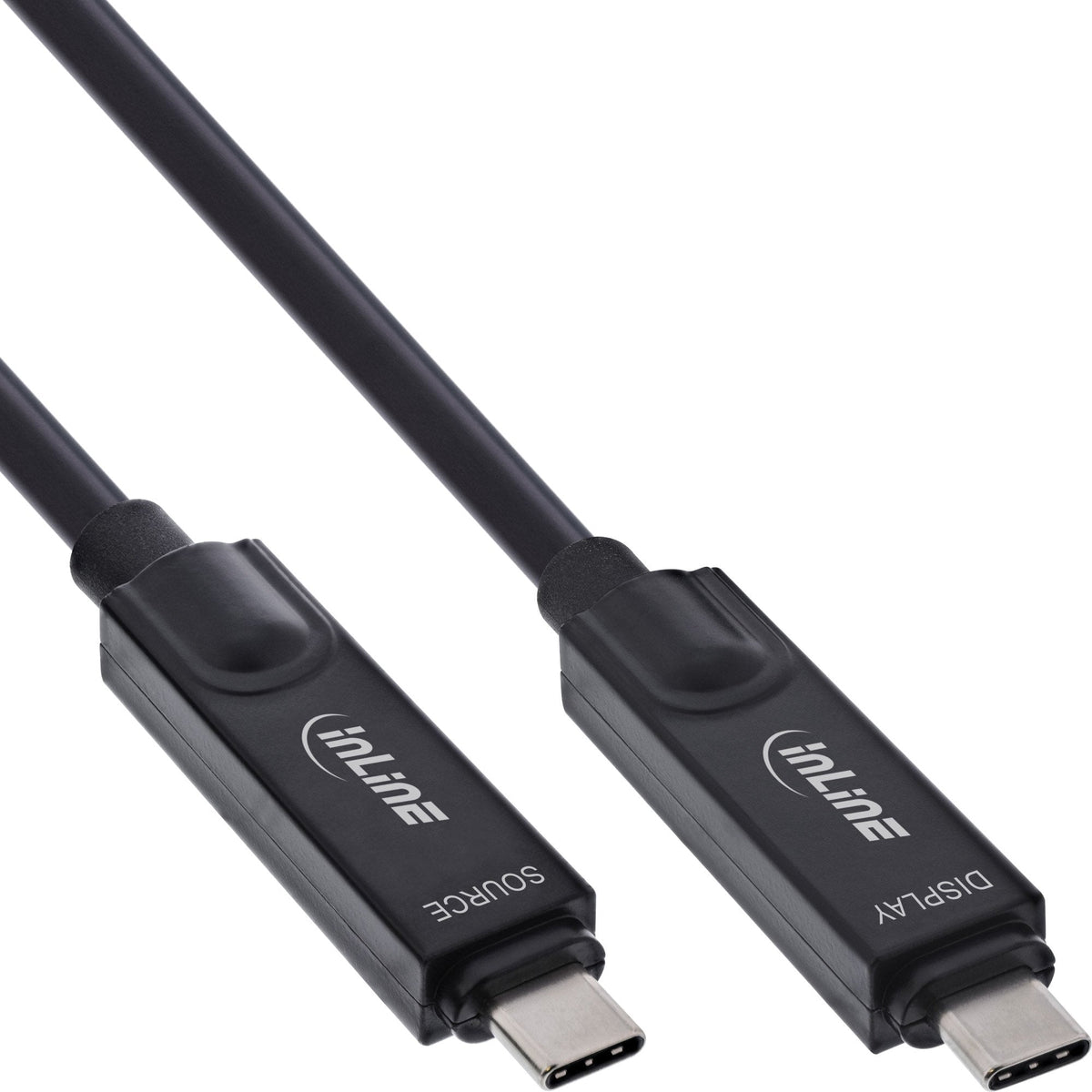 Cable De 5m Usb Aoc 3.2 Gen2 10gbps Pd60w Usb-C Macho A Usb-C Macho Negro Video 8k60hz Datos, Carga