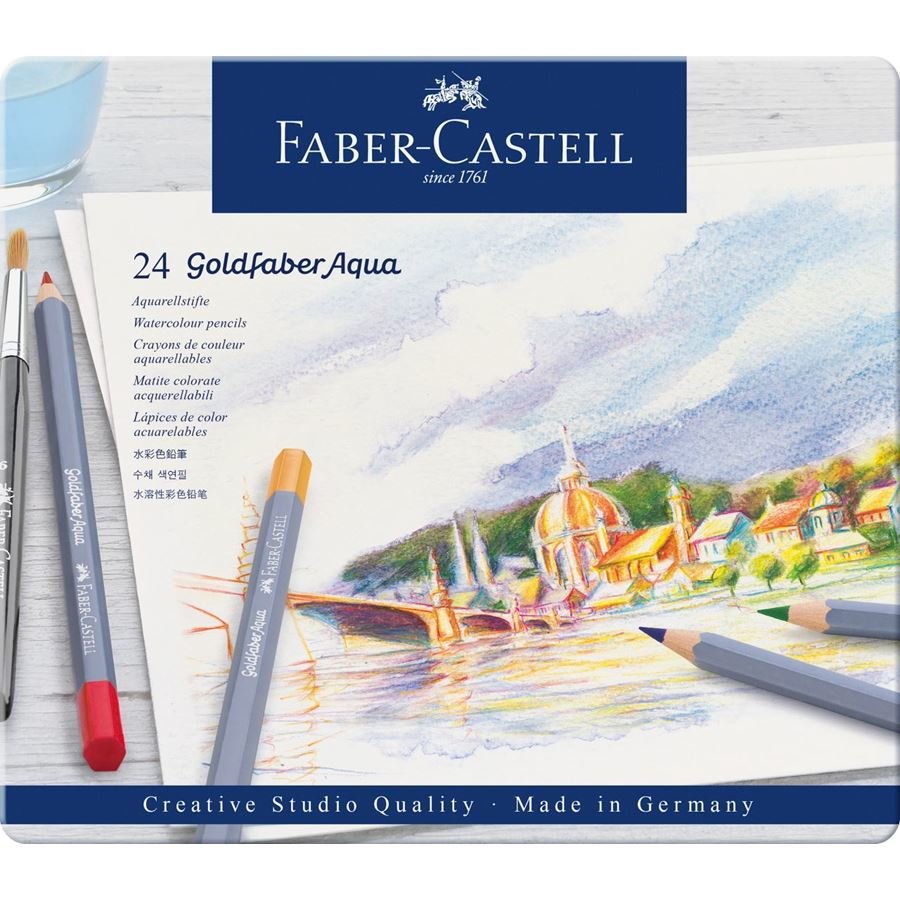 Faber-Camell Aqua.Bolígrafo Goldfaber Aqua 24 Emuche Metálico