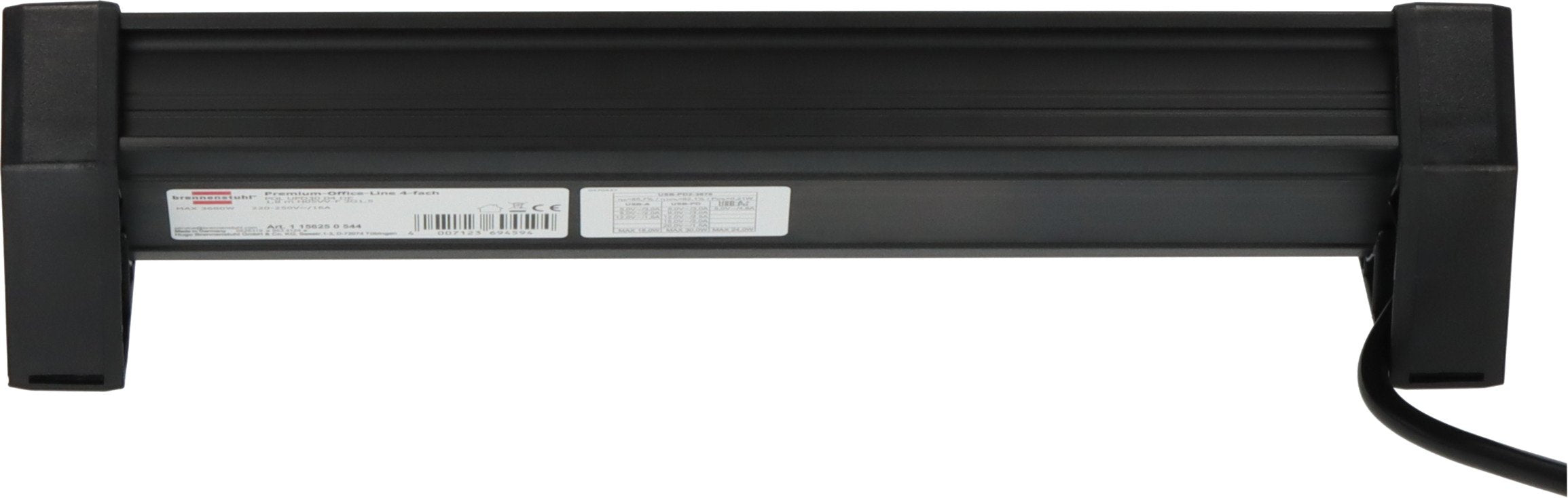 EAN 4007123694594 - Brennenstuhl 1156250544 base múltiple 1,8 m 4 salidas AC Interior Negro imagen 2