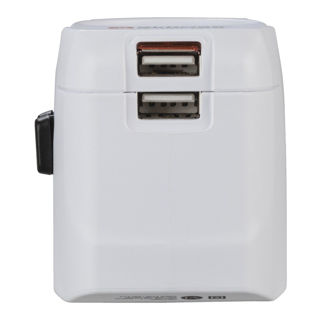 Hama World Travel Pro Adaptador De Viaje Universal - Potencia Hasta 1680w - Voltaje 110-240v - Blanco