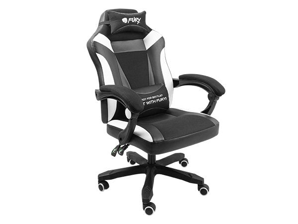 EAN 5901969426809 - FURY Avenger M+ Silla para videojuegos universal Asiento acolchado Negro, Blanco imagen 6