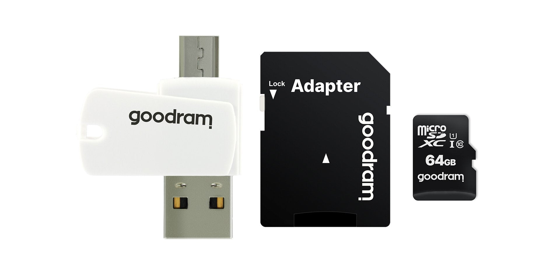 EAN 5908267930281 - Goodram M1A4 All in One 64 GB MicroSDXC UHS-I Clase 10 imagen 1