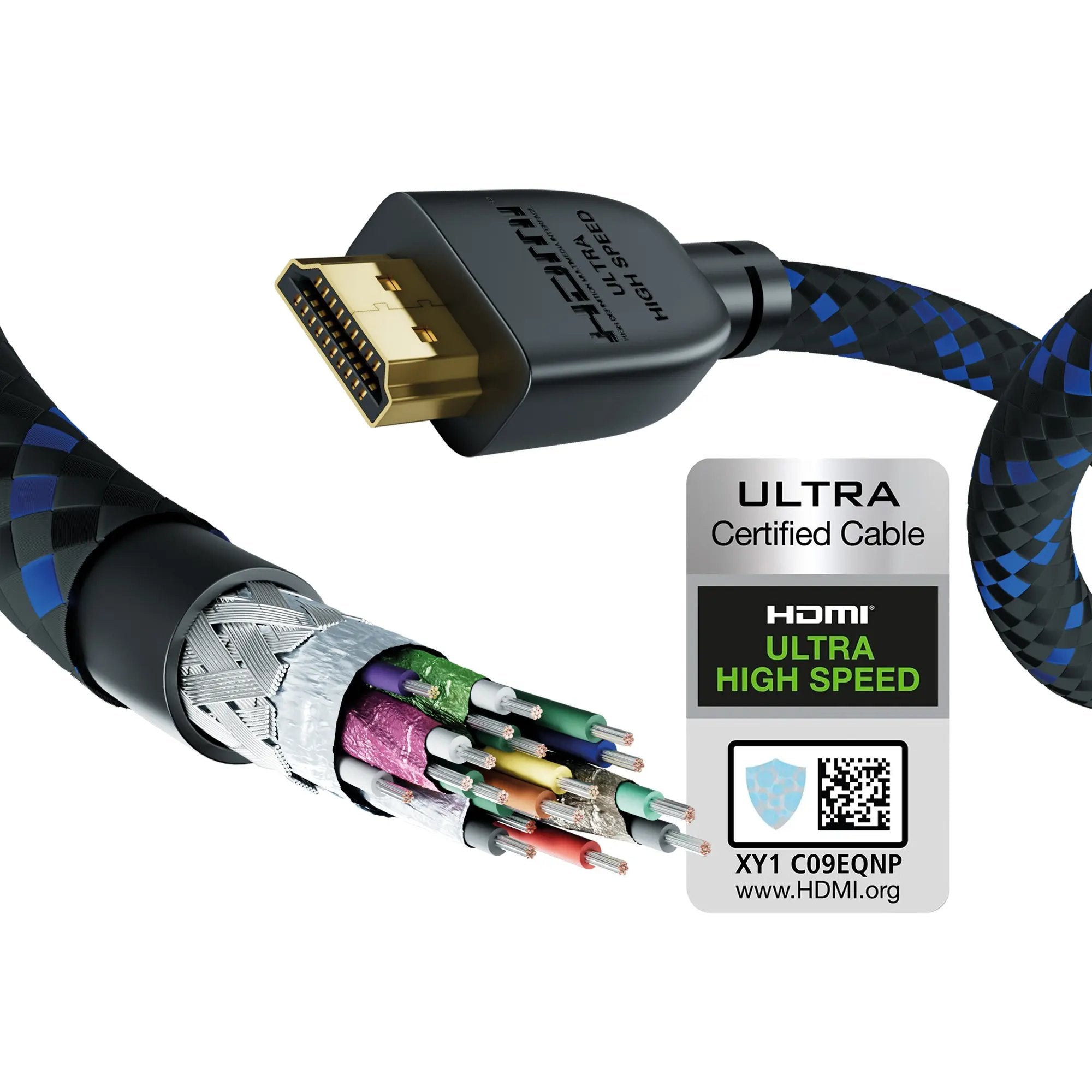 EAN 4001985522088 - Inakustik 00423550 cable HDMI 5 m HDMI tipo A (Estándar) Negro, Azul imagen 2