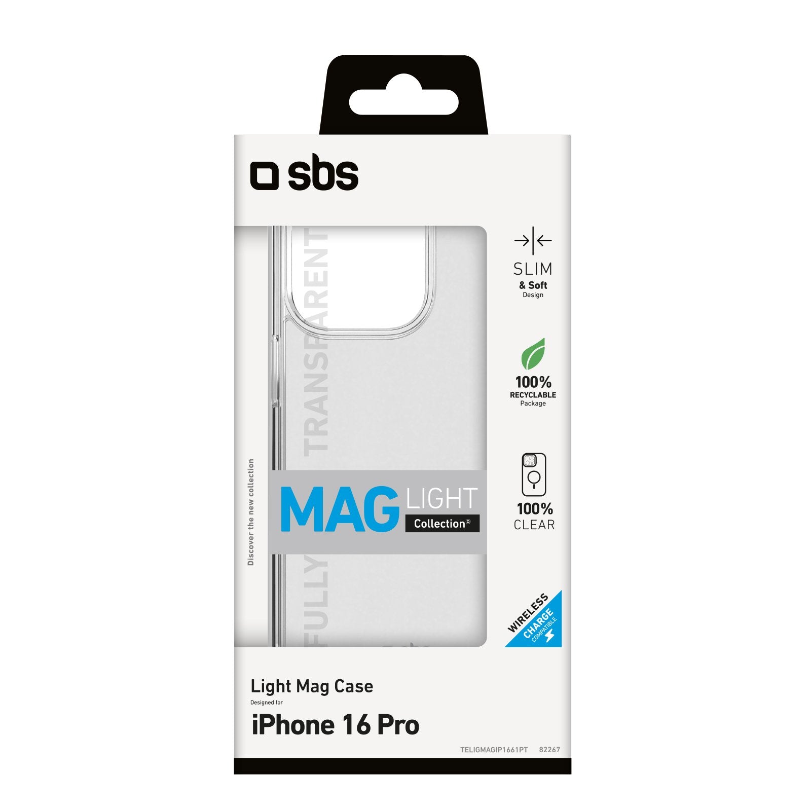 EAN 8018417482267 - SBS Light Mag funda para teléfono móvil 16 cm (6.3") Transparente imagen 2