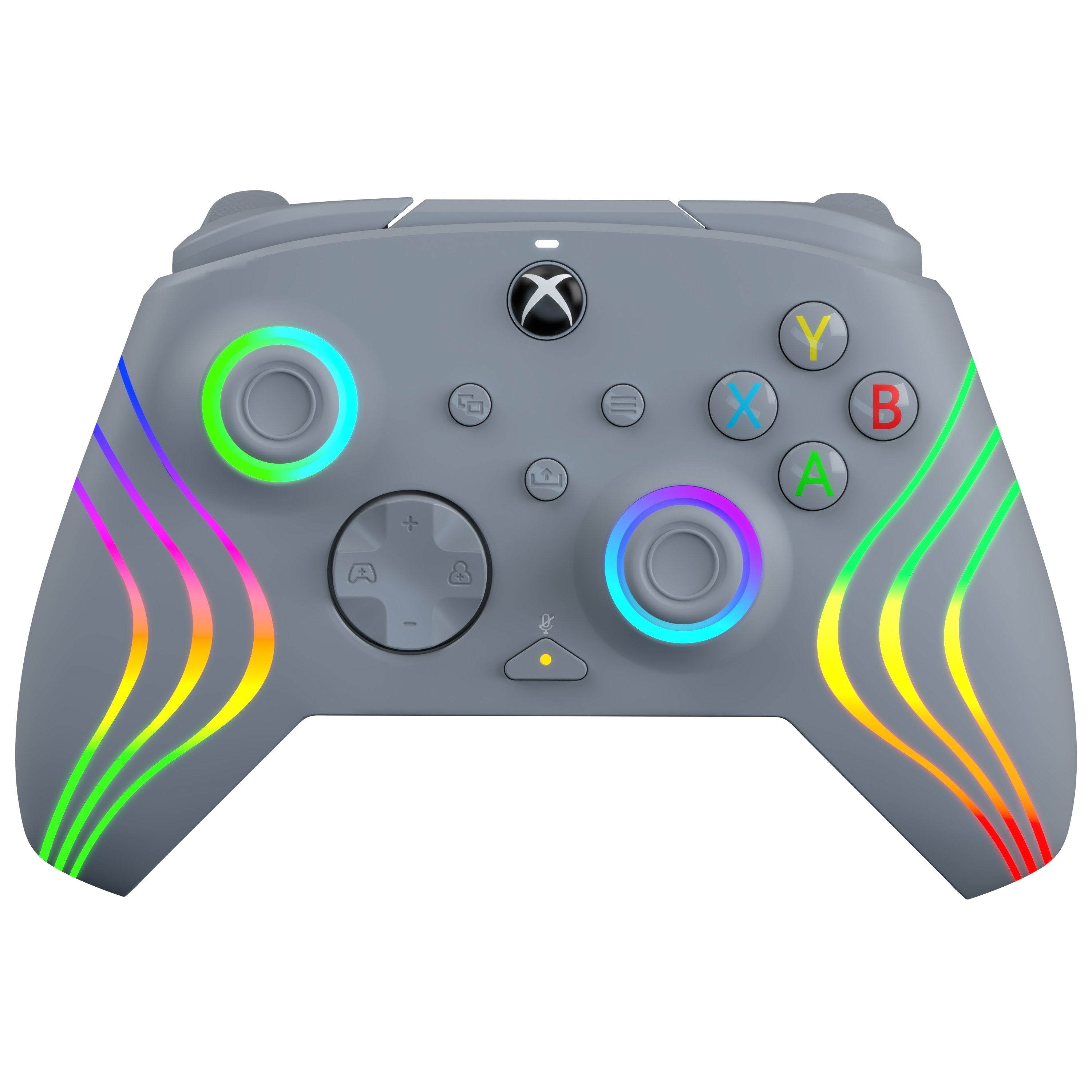 Mando Pdp Afterglow Wave Alámbrico, Gamepad (Gris, Para Xbox Y Pc)