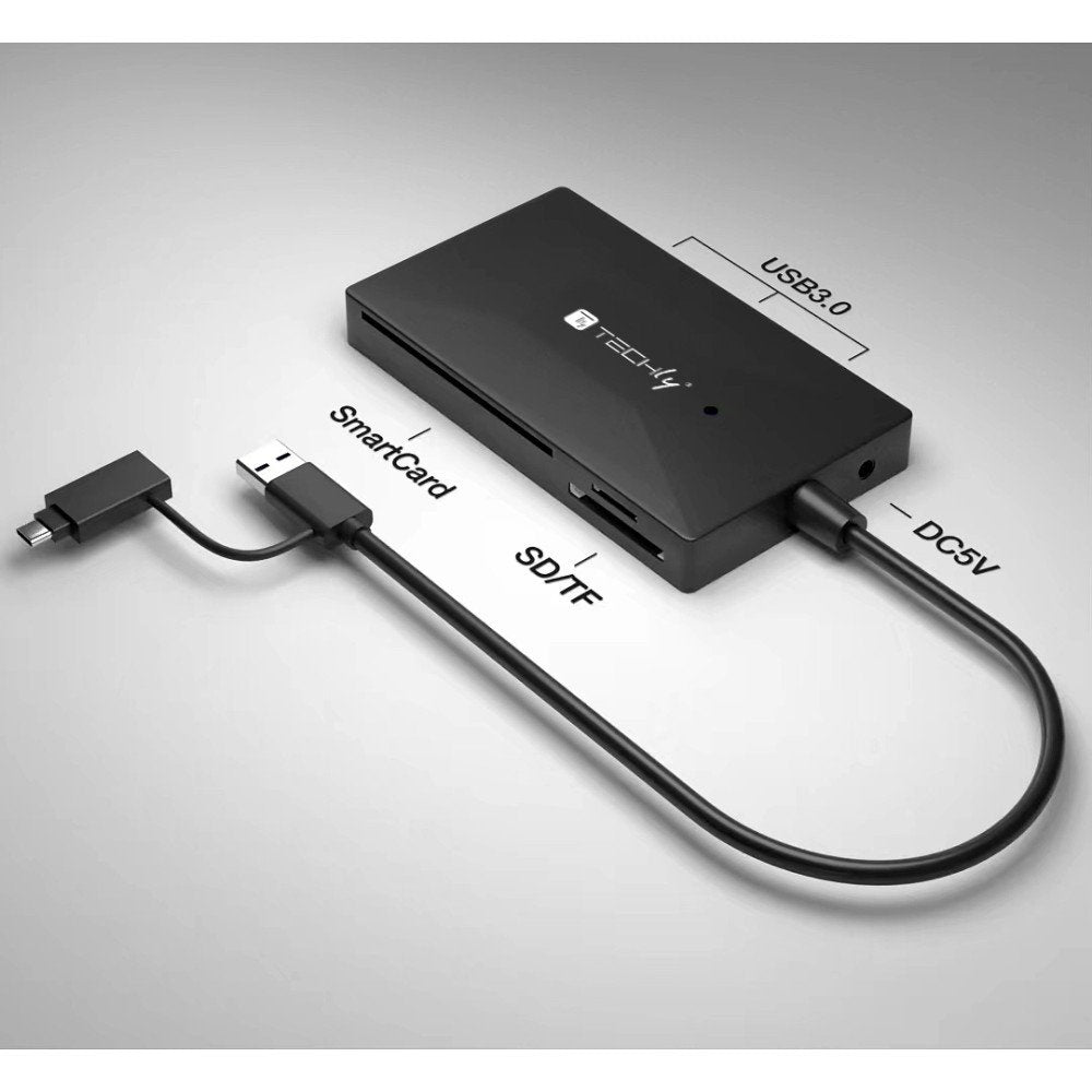 Techly Multi-Kartenleser Und Hub Usb-A C
