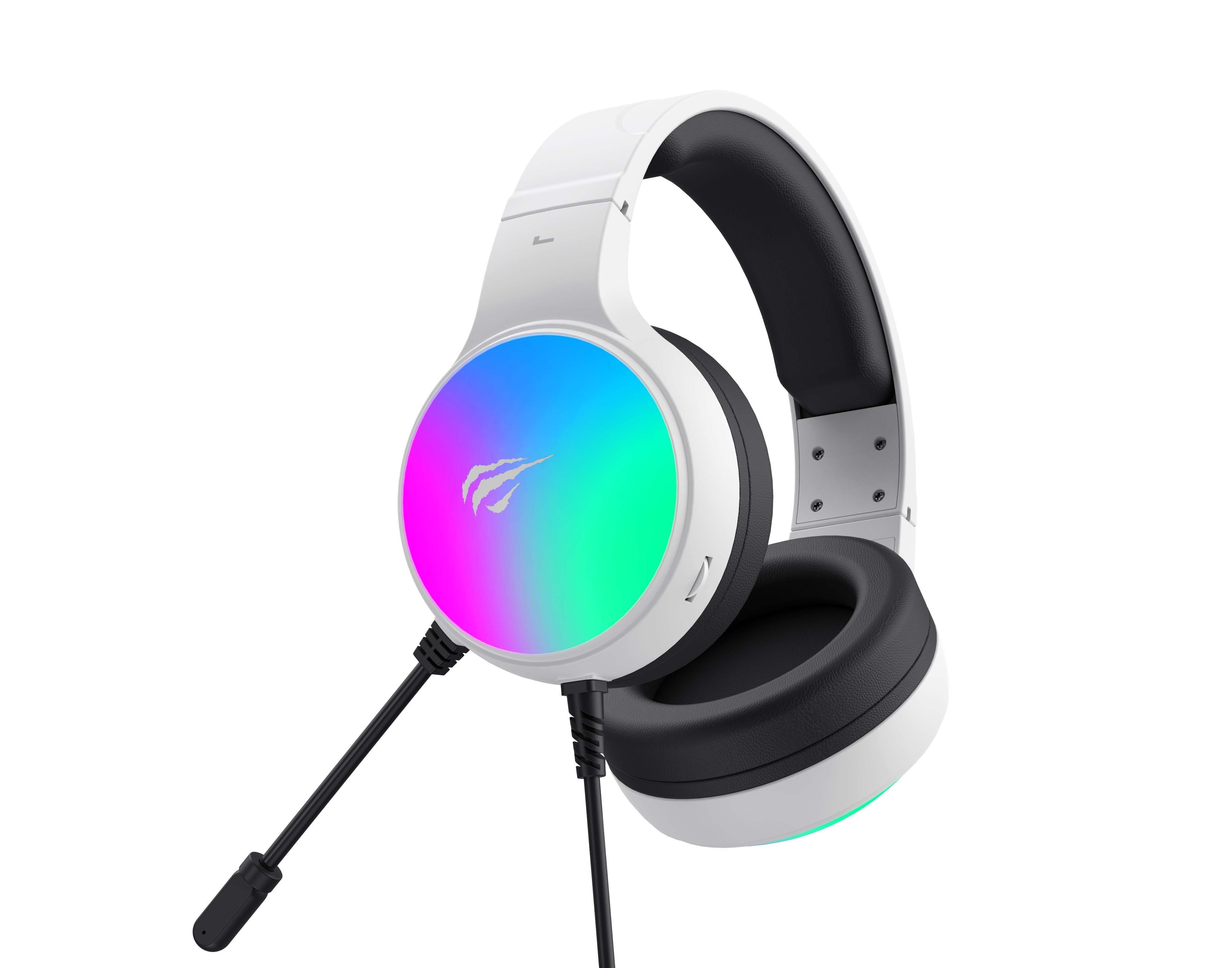 EAN 6939119080532 - Havit H2043U auricular y casco Auriculares Alámbrico Diadema Juego Negro, Blanco imagen 5