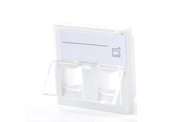 Euro Outlet 45x45 - 2-Port Module