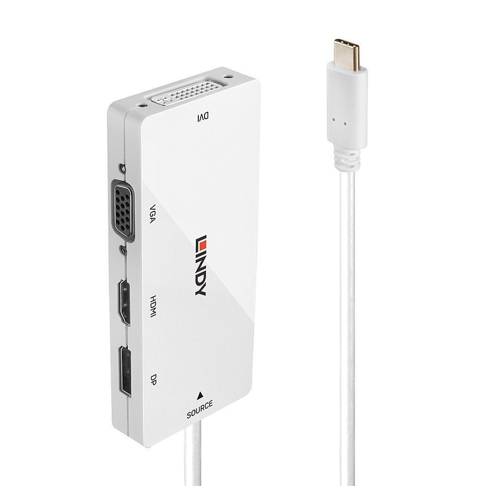 Convertidor Lindy Usb 3.1 Tipo C A Multi-Av