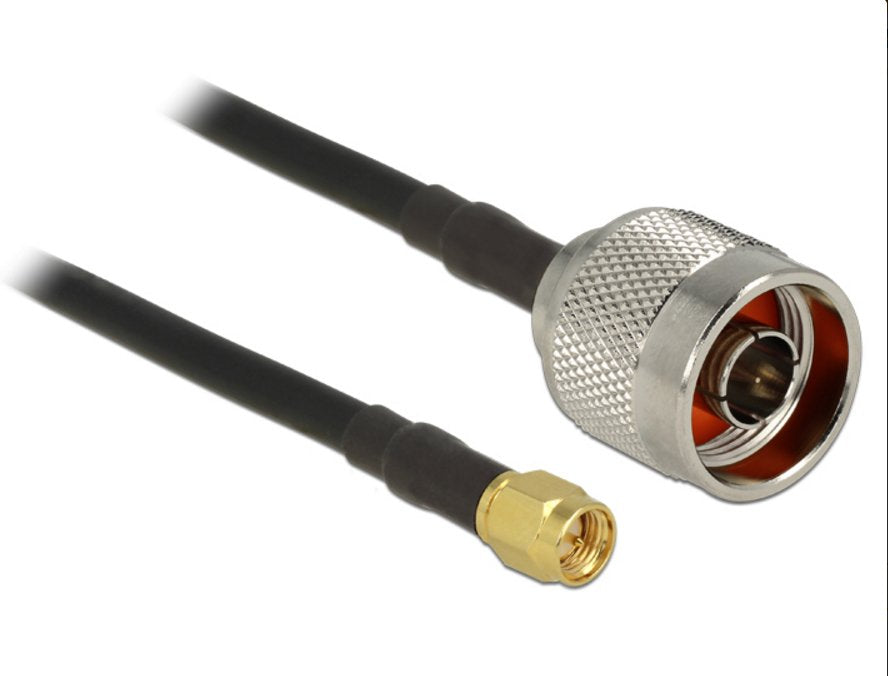 EAN 4043619894659 - DeLOCK 89465 cable coaxial RG-58 5 m N plug SMA plug Negro imagen 2