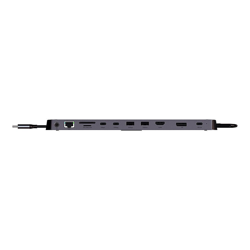 Lindy Dst-Mini Xt 810, Mini Estación De Acoplamiento Usb-C Para Portátil Con Pantalla Única (8k) O Pantalla Dual (4k60) Y Carga De Paso De 100 W