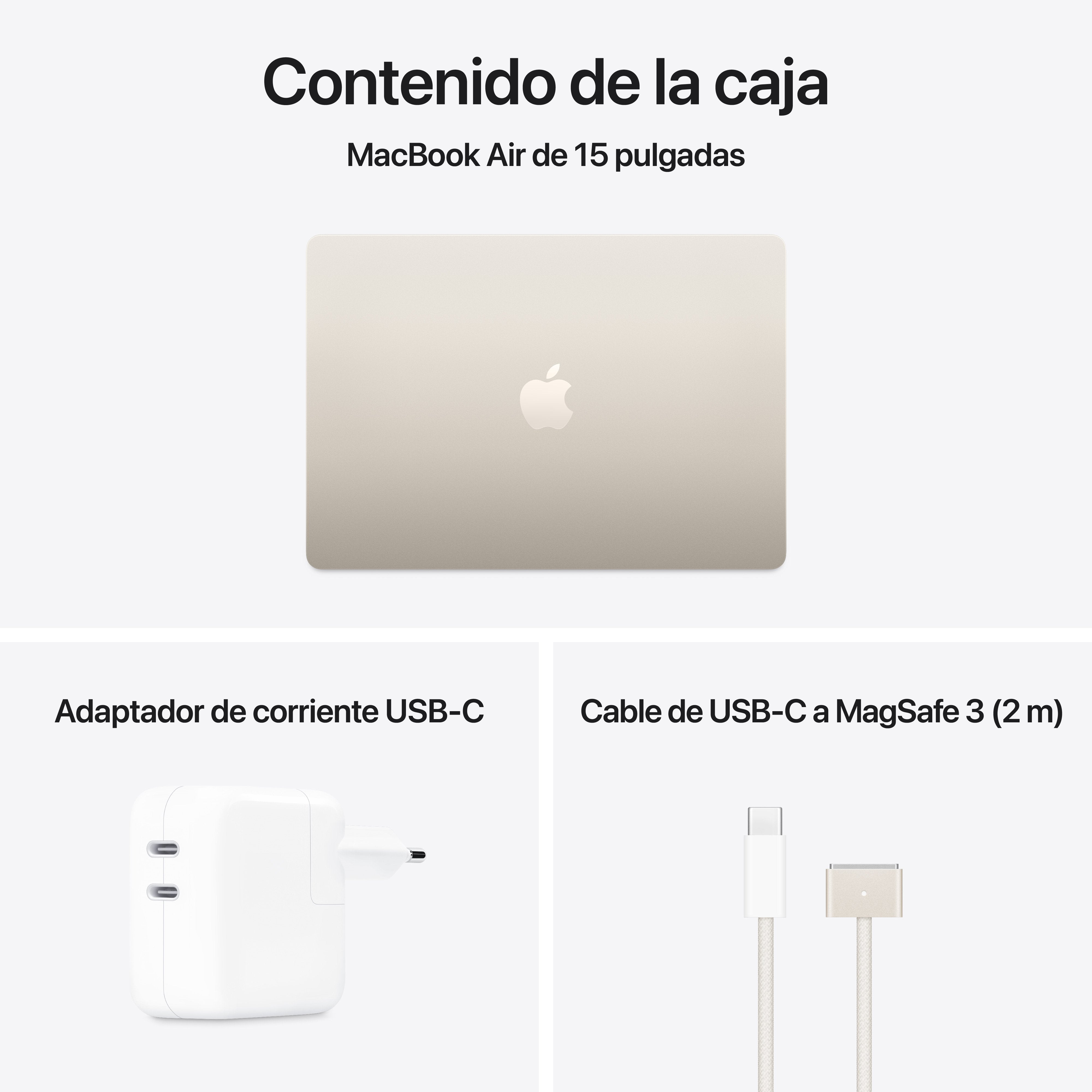 EAN 0195949892370 - Apple MacBook Air Apple M M4 Portátil 38,9 cm (15.3") 24 GB 512 GB SSD Wi-Fi 6E (802.11ax) macOS Sequoia imagen 11