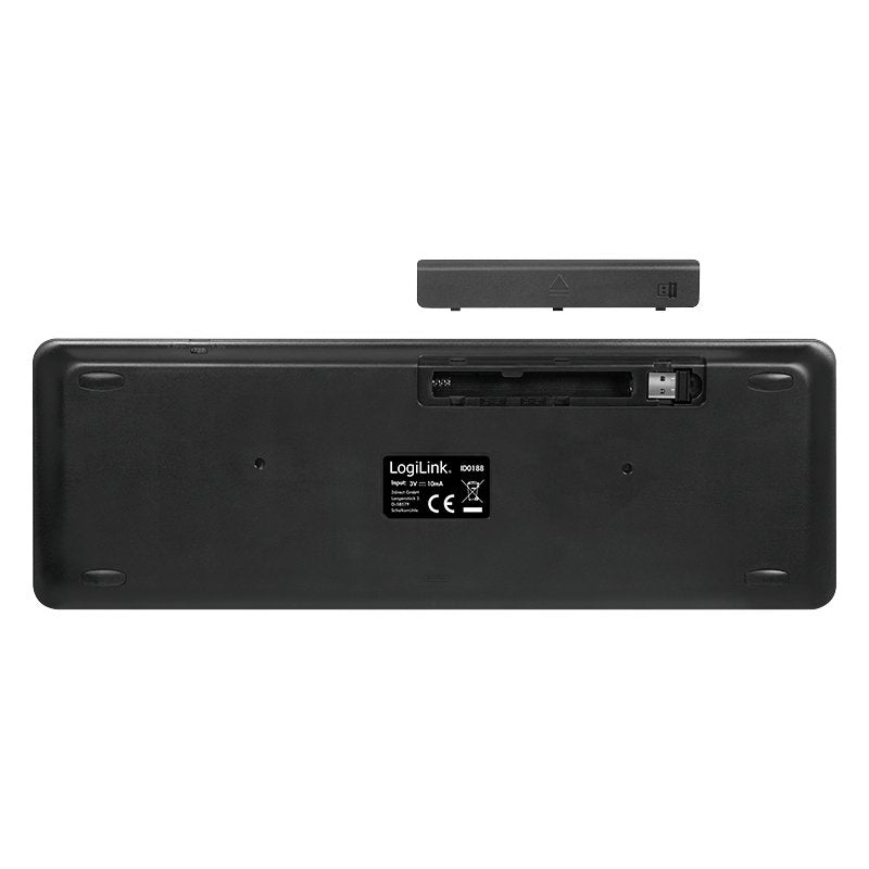 EAN 4052792055276 - LogiLink ID0188 teclado Hogar RF inalámbrico QWERTZ Negro imagen 3