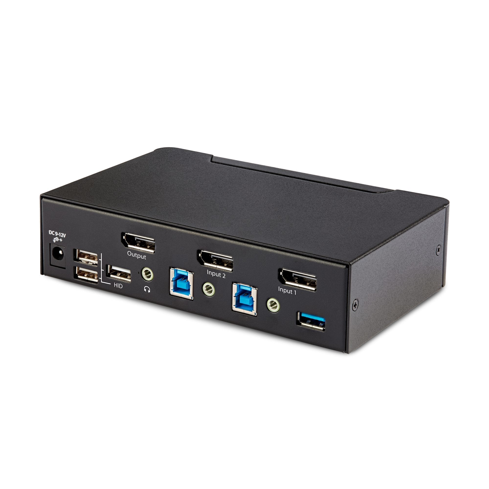 Startech.Com Switch Conmutador Kvm Displayport De 2 Puertos - 8k60/4k144 - Para Un Monitor - Dp 1.4 - 2x Usb 3.0 - 4x Usb 2.0 Hid - Conmutado Por Botones Y Teclas De Acceso Rápido - Taa