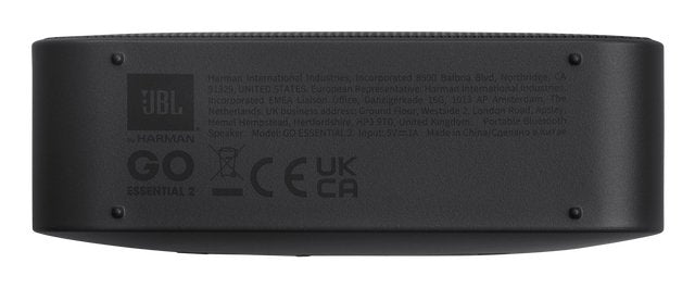 Jbl Go Essential 2 Speaker Bluetooth Waterproof Black Jblgoes2blkeu