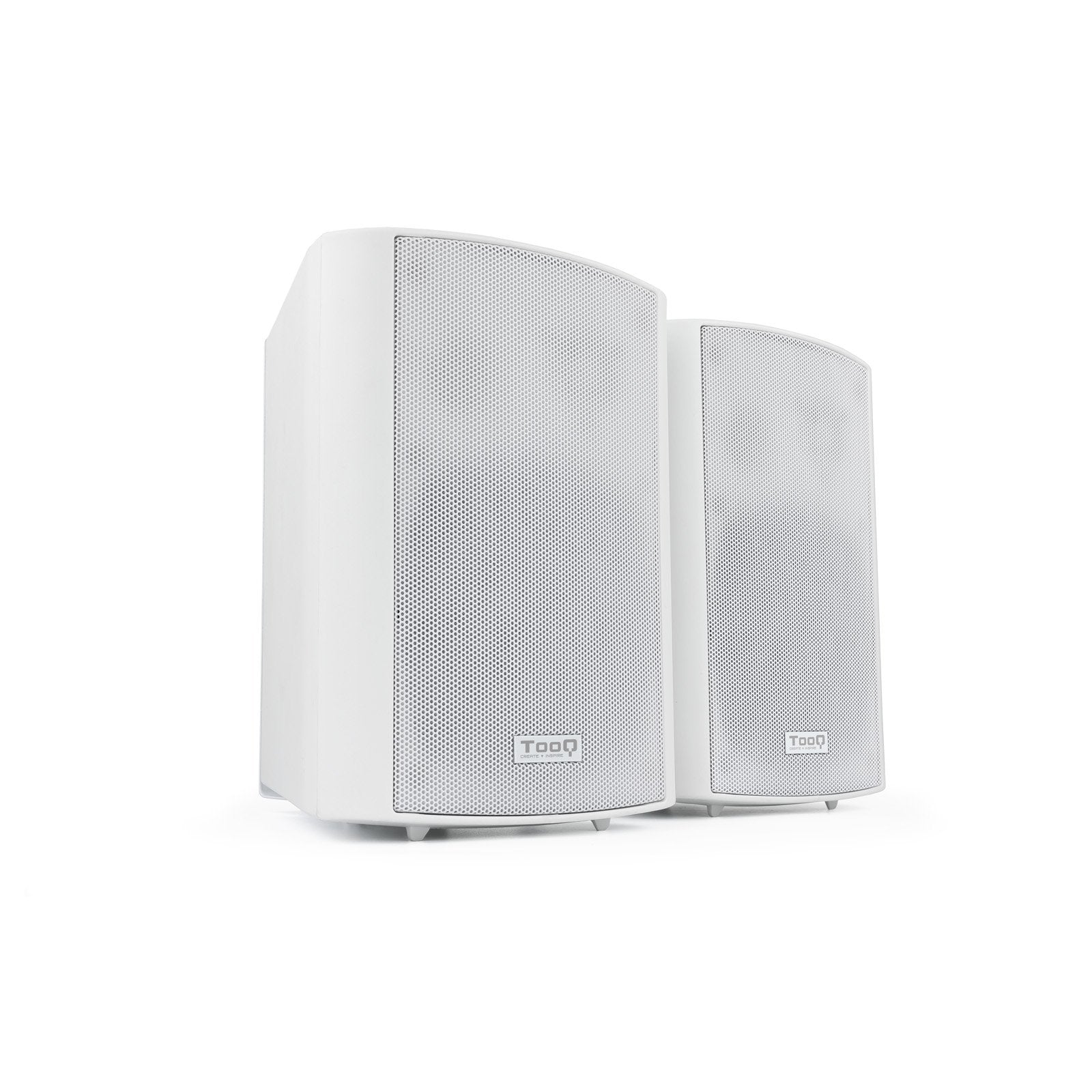 Tooq Altavoces Autoamplificados De Pared 60w - Control De Volumen, Agudos Y Bajos - Soporte Giratorio 180º - Color
