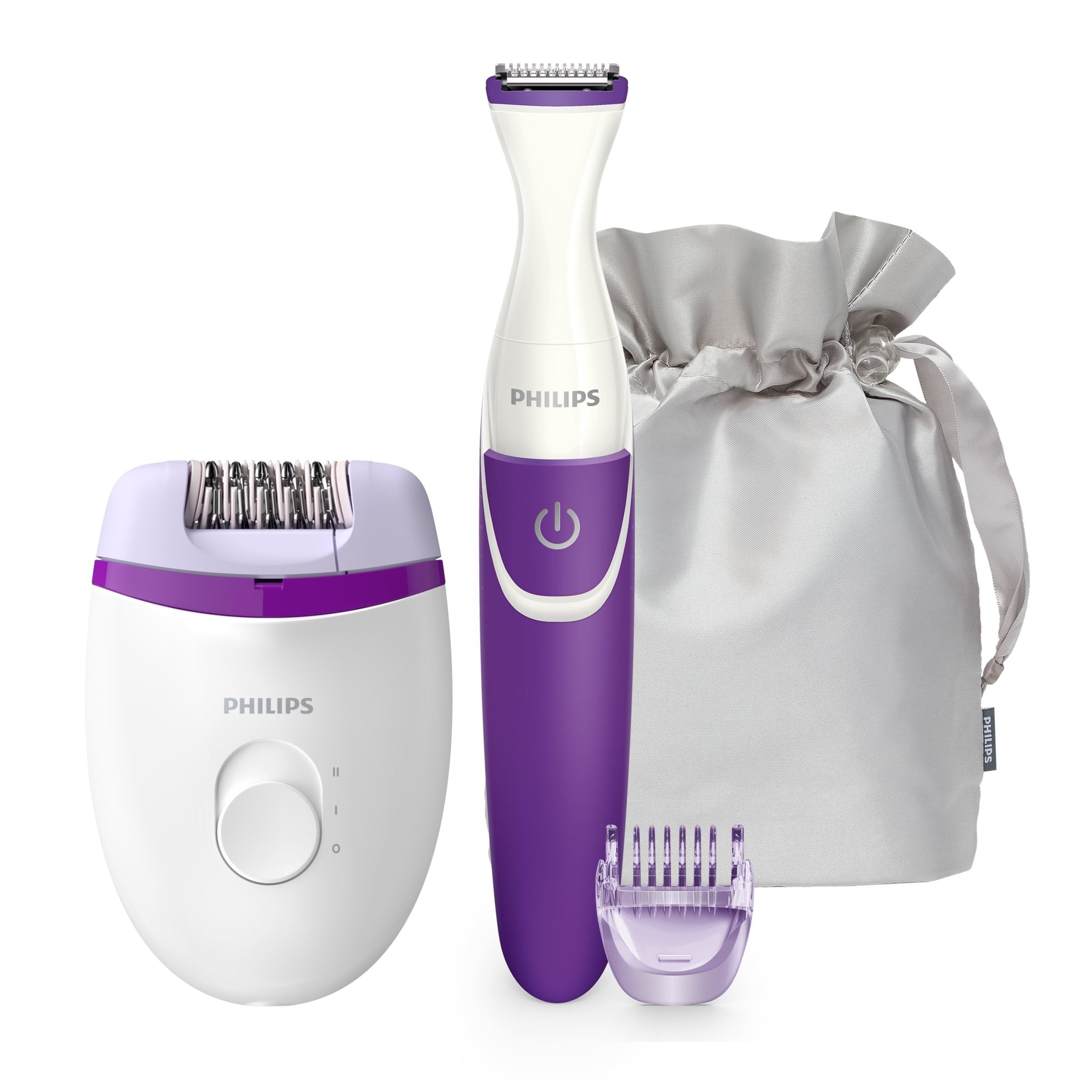 Depiladora Silk-Epil Philips Brp505/00+Perfilador Min 3mm/Lavable/Mojado/Seco/2 Ajustes/Perfilador Brp505/00