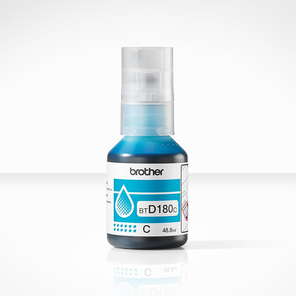 Tinta Brother Botella Btd180c Cian