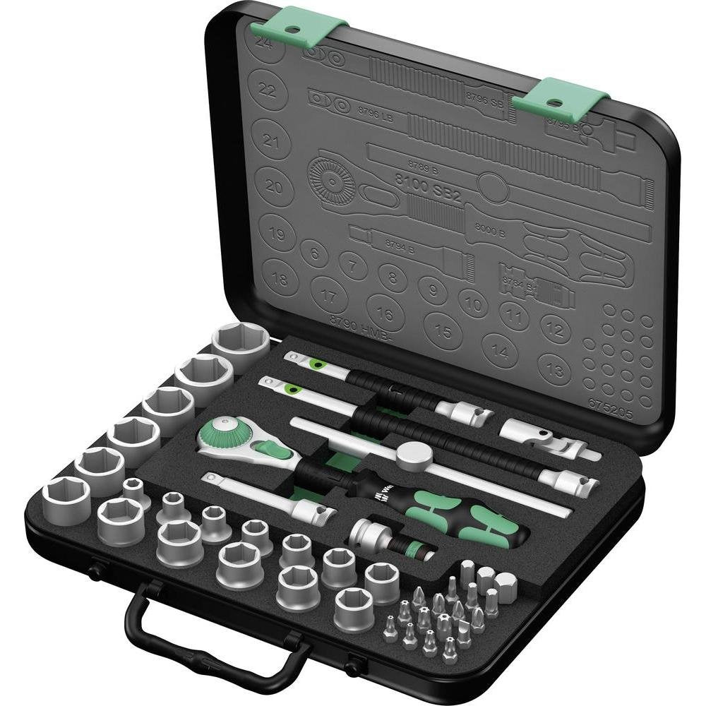 EAN 4013288121141 - Wera 05003594001 llave de tubo Juego de llaves de tubo 43 pieza(s) imagen 1