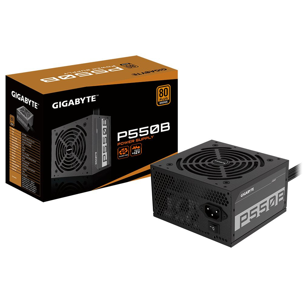 EAN 4719331551490 - GIGABYTE P550B unidad de fuente de alimentación 550 W 20+4 pin ATX ATX Negro imagen 4