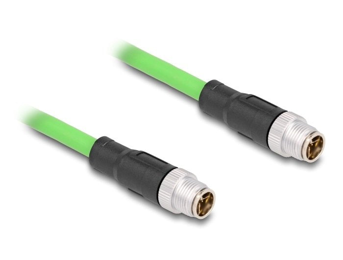 Delock 80439 Cable M12 Codificado X 8 Pin Macho A Macho Pur (Tpu) 5 M