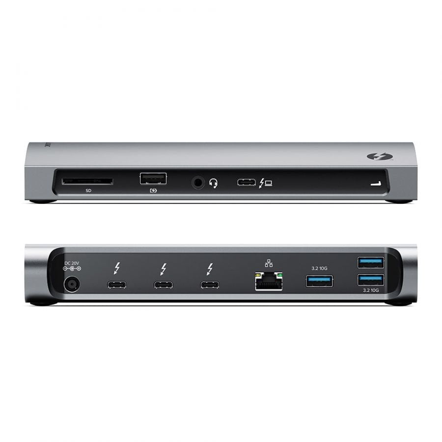 EAN 9350784023902 - ALOGIC TB4D3TB base para portátil y replicador de puertos Alámbrico Thunderbolt 4 Negro imagen 2