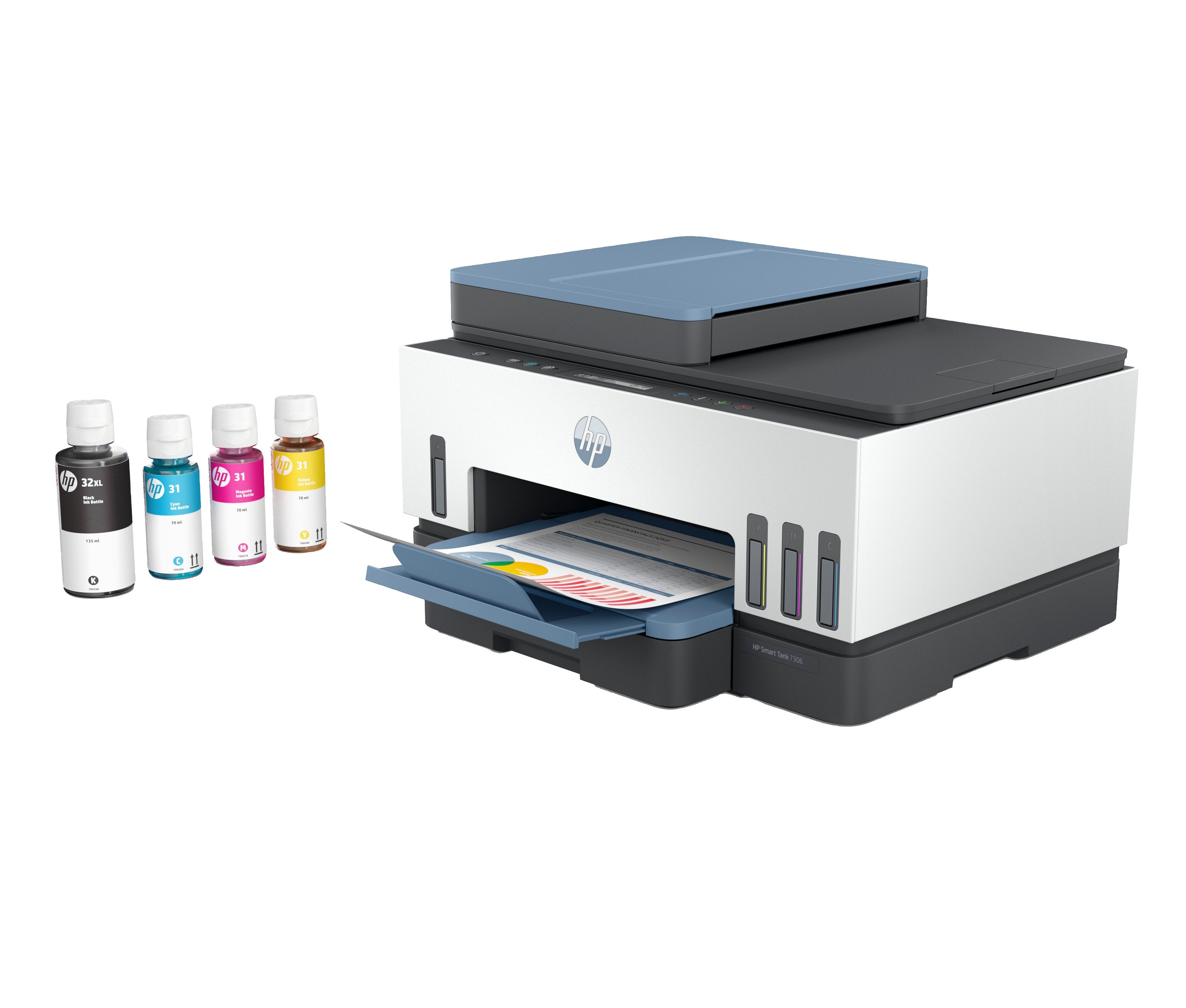 EAN 0195908302520 - HP Smart Tank 7306 All-in-One Printer Inyección de tinta térmica A4 4800 x 1200 DPI 15 ppm Wifi imagen 16