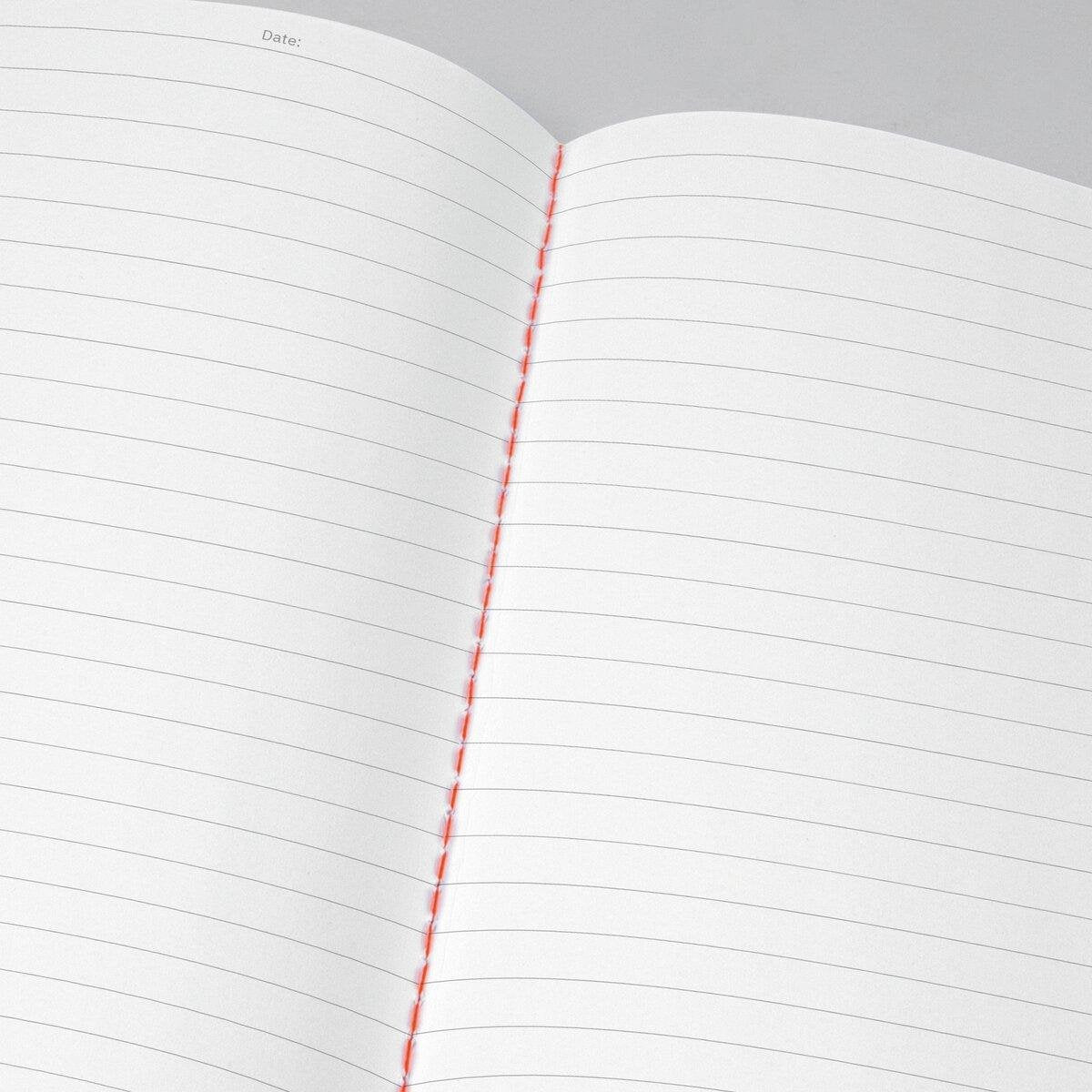 Sigel Notizhefte Linescape Ca. Din A5 Rayado Azul Medio Neon-Orange Softcover - Material De Oficina - A5