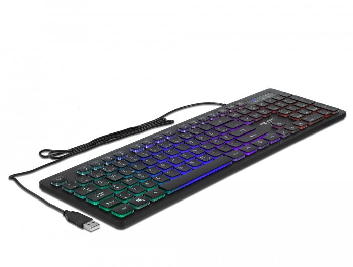Teclado Aleman Delock Usb 1,5 M Negro
