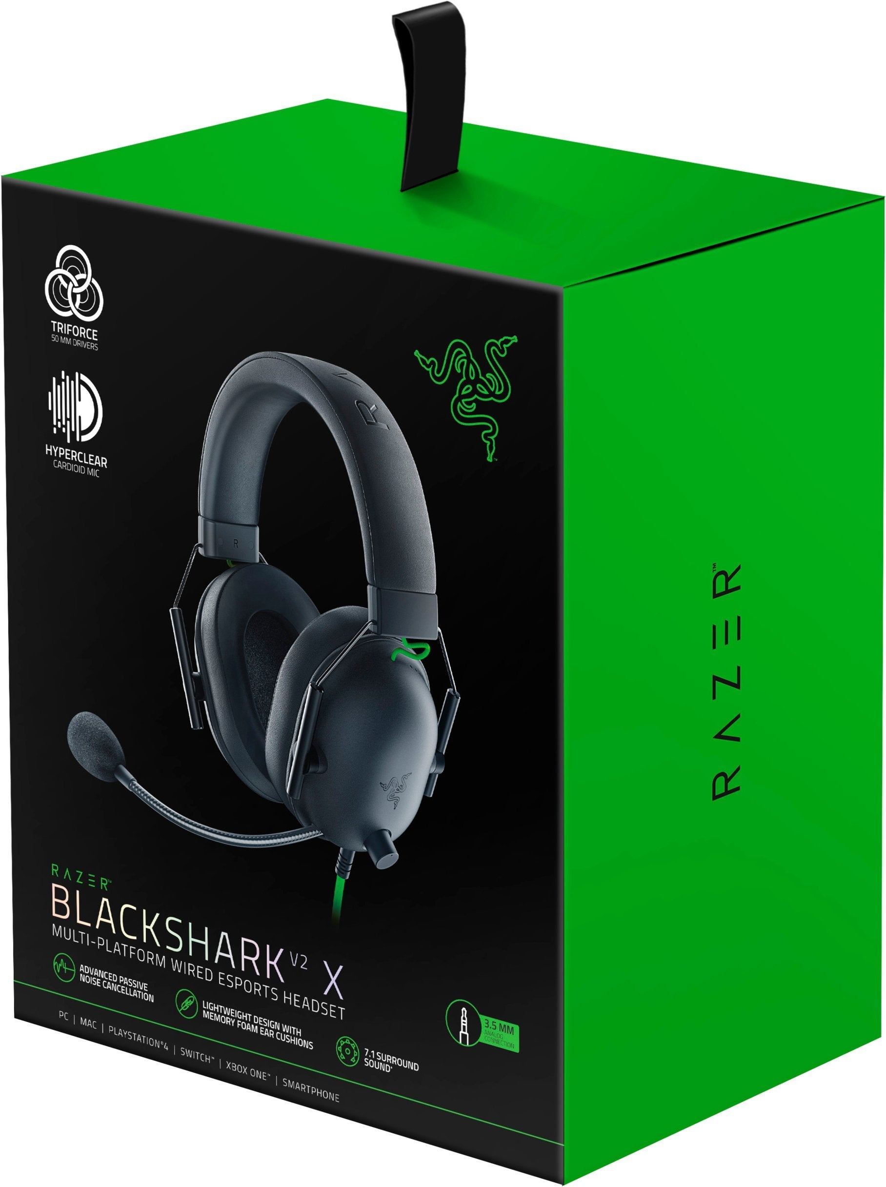 EAN 8886419378396 - Razer Blackshark V2 X Auriculares Alámbrico Diadema Juego Negro, Verde imagen 7