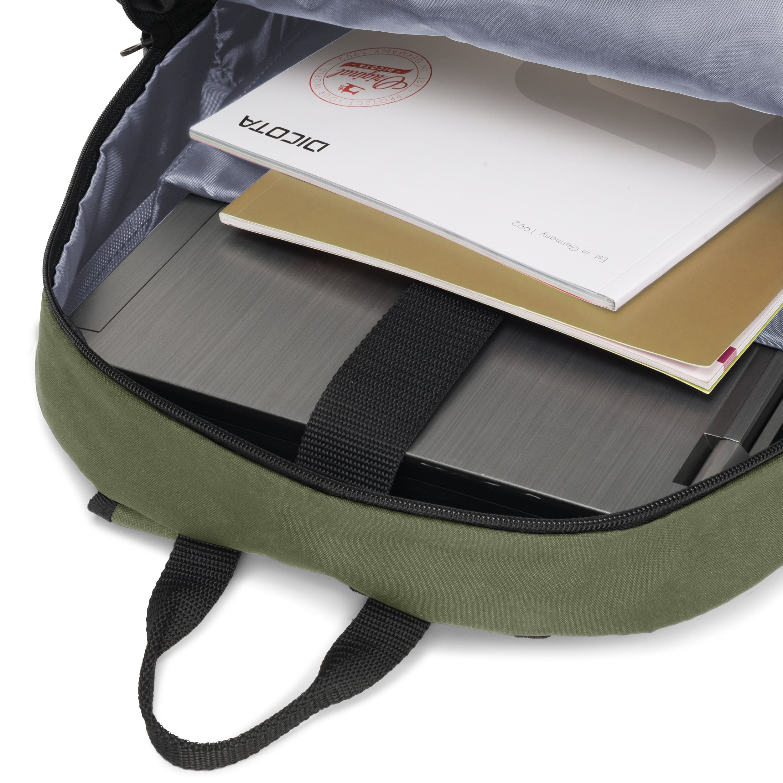 EAN 7640186417303 - BASE XX D31965 maletines para portátil 39,6 cm (15.6") Mochila Verde, Oliva imagen 5