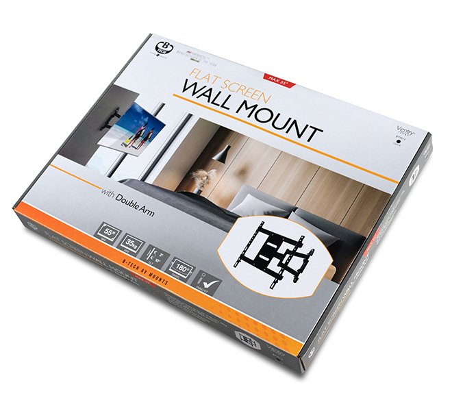 B-Tech Btv513 Soporte Para Pantalla De Señalización 139,7 Cm (55") Negro