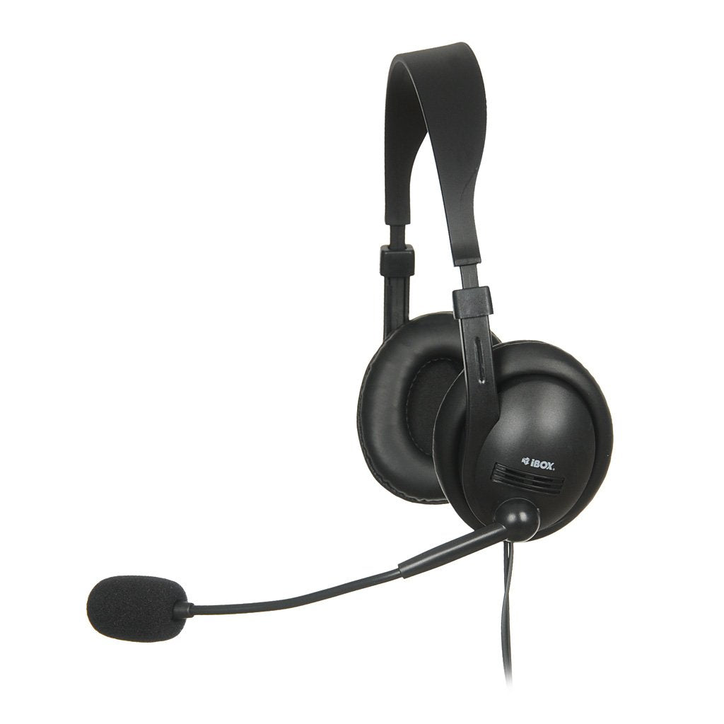 EAN 5903968680220 - iBox W1MV Auriculares Alámbrico Diadema Oficina/Centro de llamadas Negro imagen 1