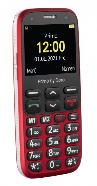 EAN 4260117674440 - Doro Primo 368 5,84 cm (2.3") 92 g Negro, Rojo Teléfono para personas mayores imagen 4