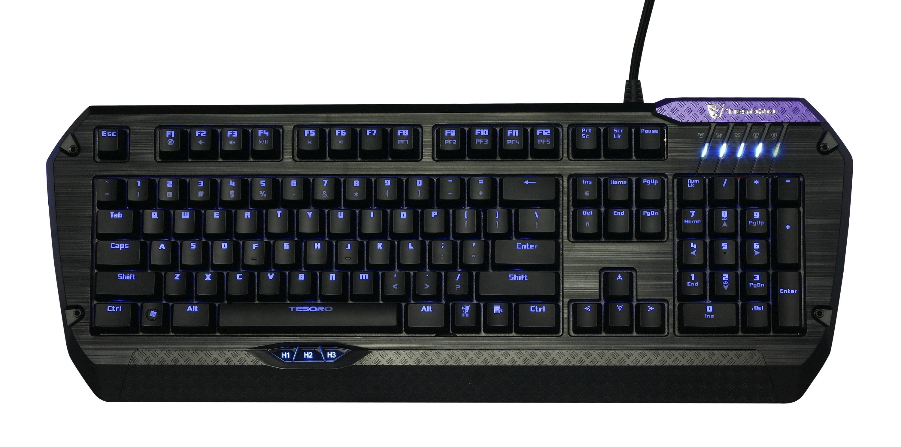Tesoro Lobera Teclado Usb Azerty Negro