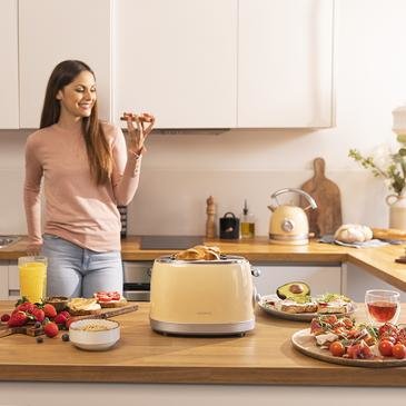 EAN 8435484032100 - Cecotec Vintage 800 6 2 rebanada(s) 850 W Amarillo imagen 4