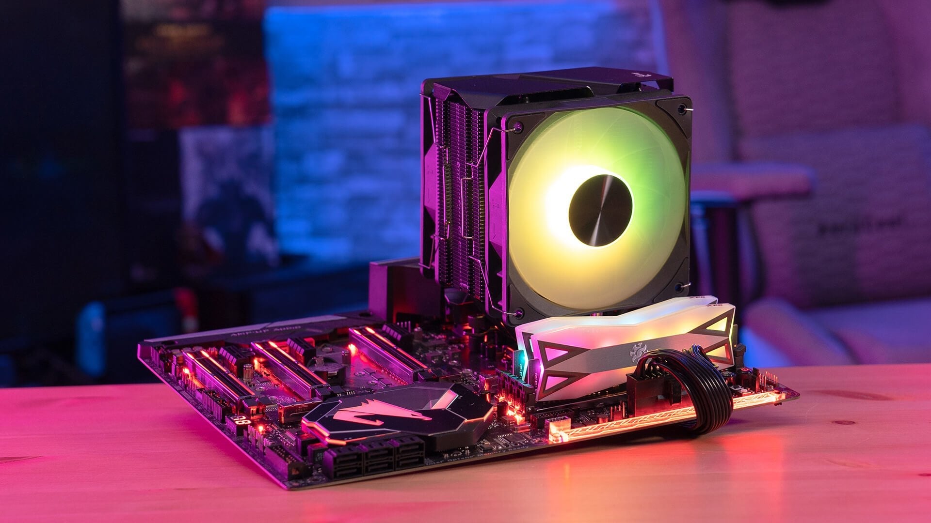 Ventilador Procesador Aerocool Rime 4 Dual Rgb (Negro)