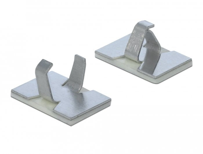 Delock Cableklemme Selbstklebend Aluminium 10 Stück