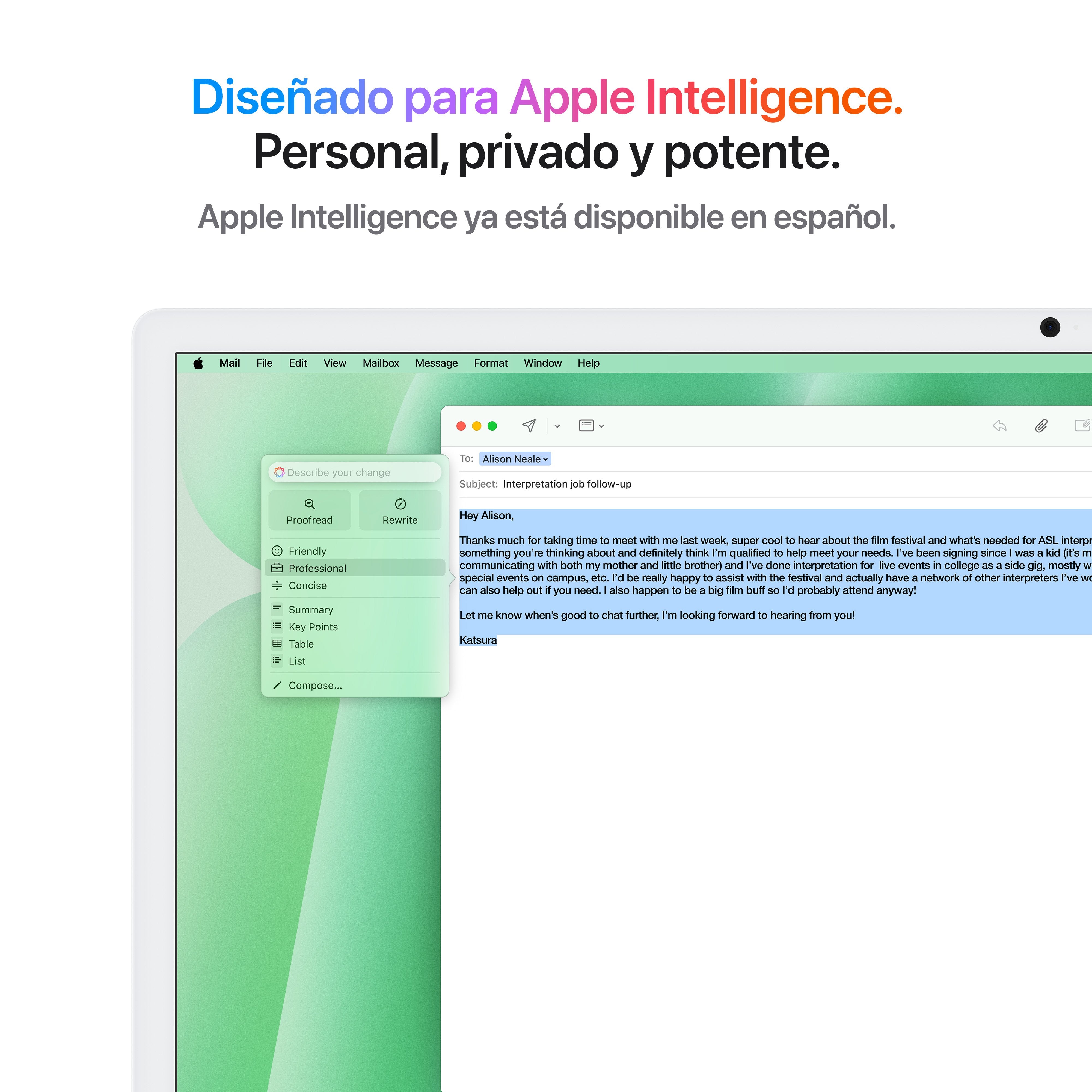 EAN 0195949592591 - Apple iMac Apple M M4 59,7 cm (23.5") 4480 x 2520 Pixeles PC todo en uno 16 GB 256 GB SSD macOS Sequoia W imagen 5
