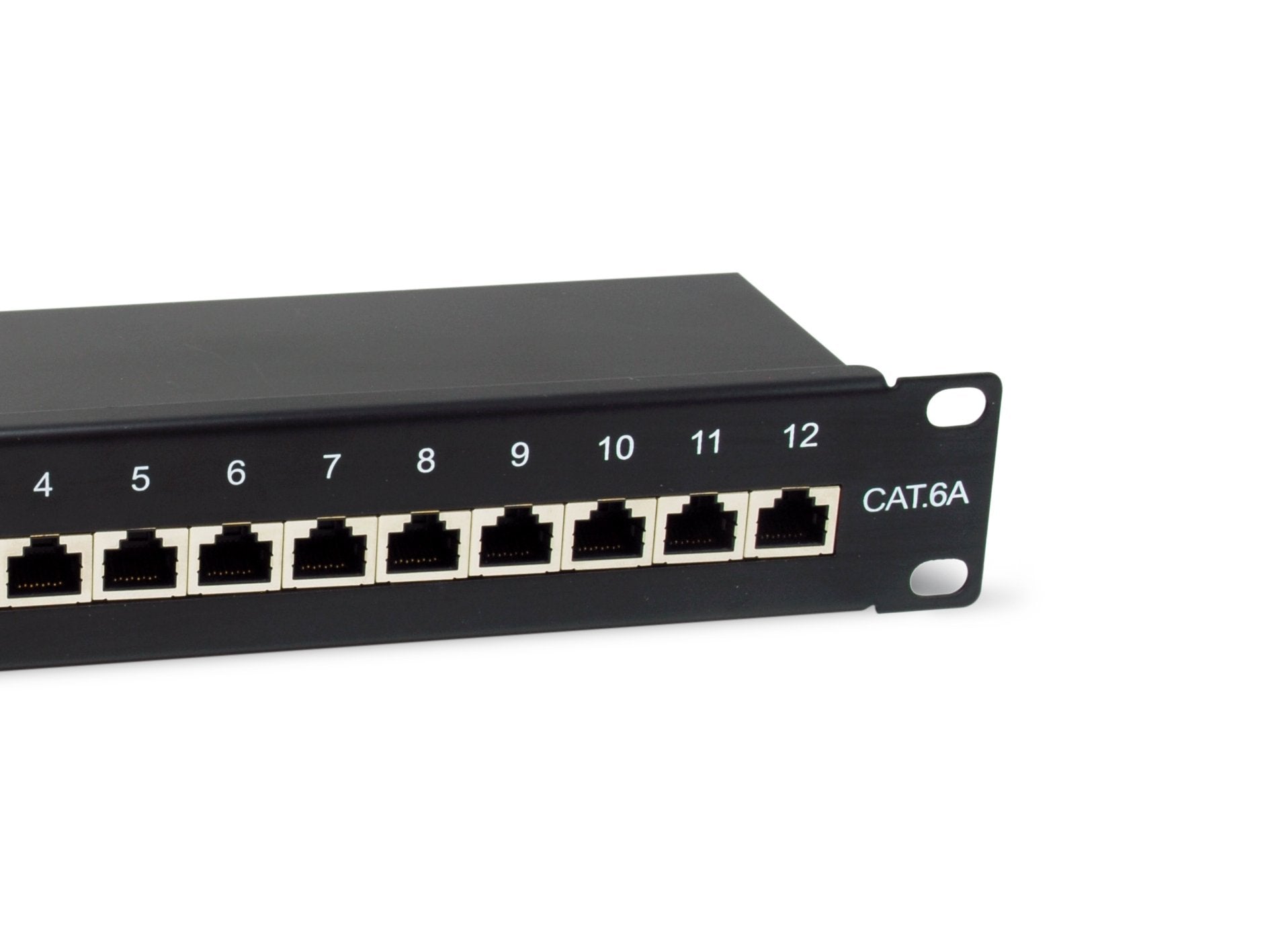 Equip Patchpanel 12x Rj45 Cat6a 10" Ftp 1he Premium Negro