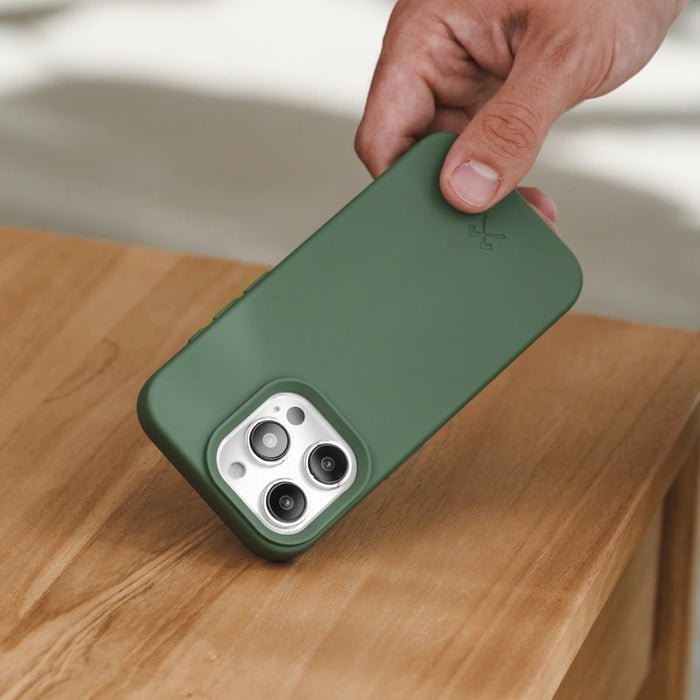 Funda Woodcessories Bio Magsafe Para Iphone 15 Plus Verde Medianoche
