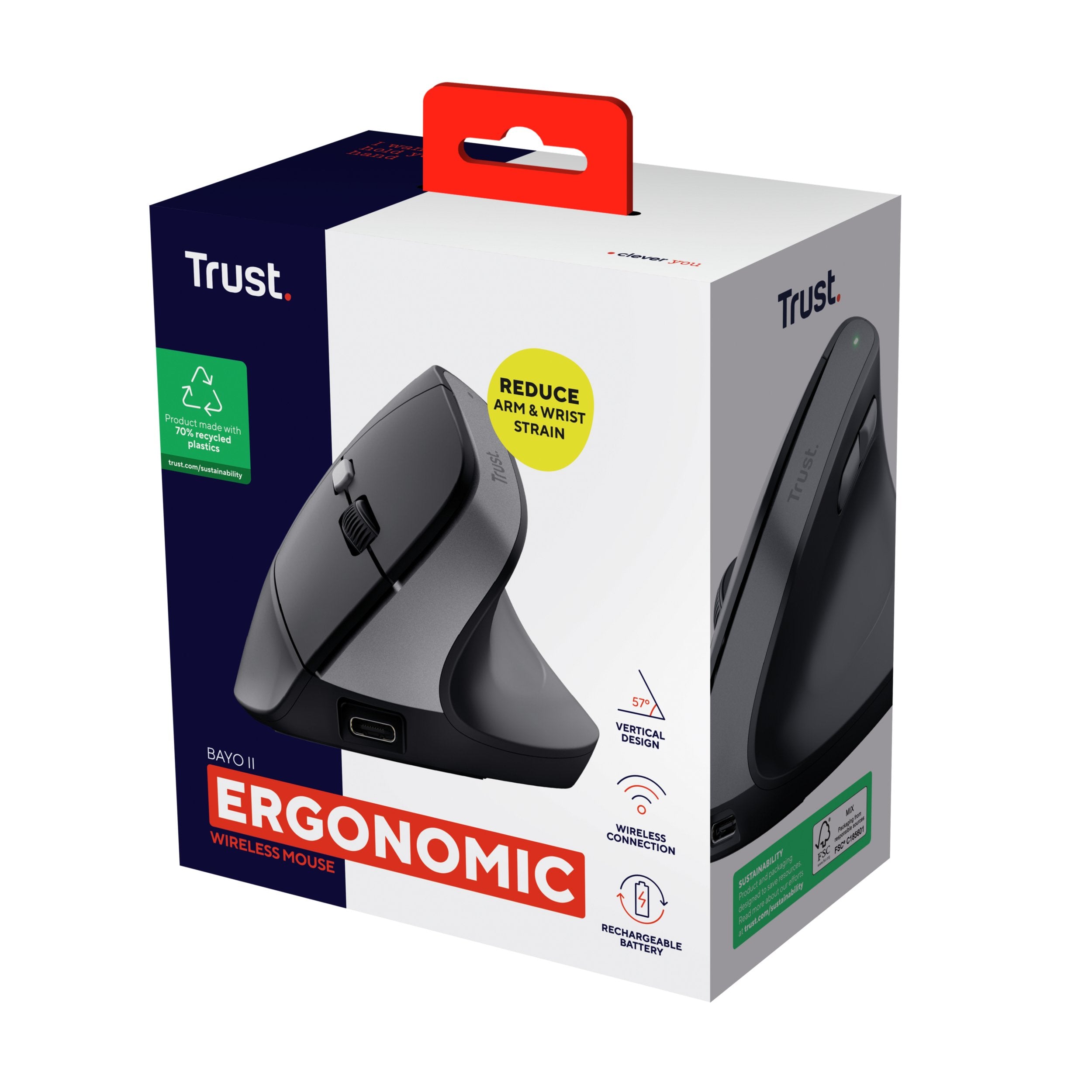 EAN 8713439251456 - Trust Bayo II ratón Médico mano derecha RF inalámbrico Óptico 2400 DPI imagen 9