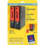 Avery Zweckform Etiquetas Para Archivador 61,0 X 192,0 Mm Rojo