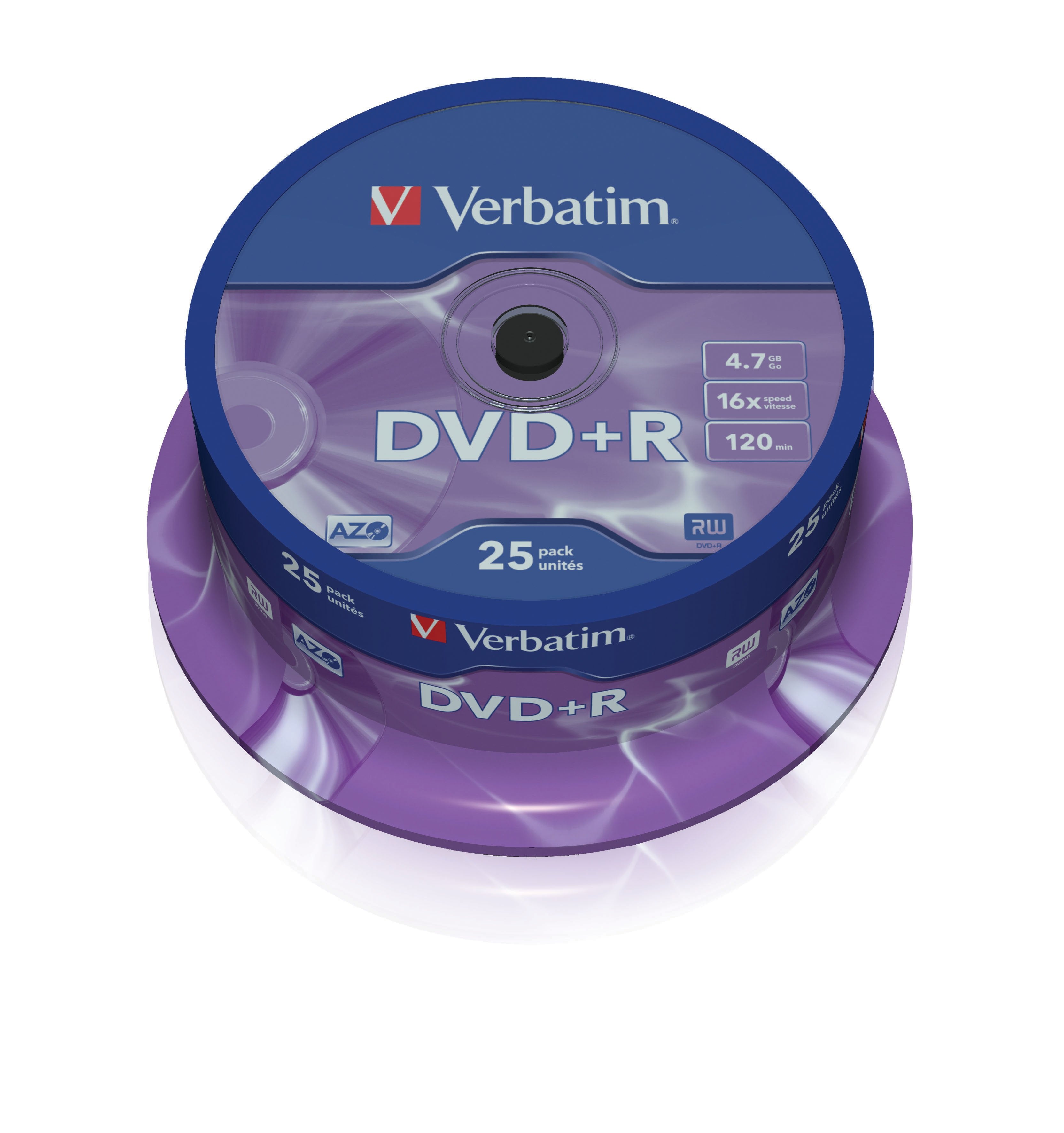 EAN 0023942435006 - Verbatim DVD+R Matt Silver 4,7 GB 25 pieza(s) imagen 1