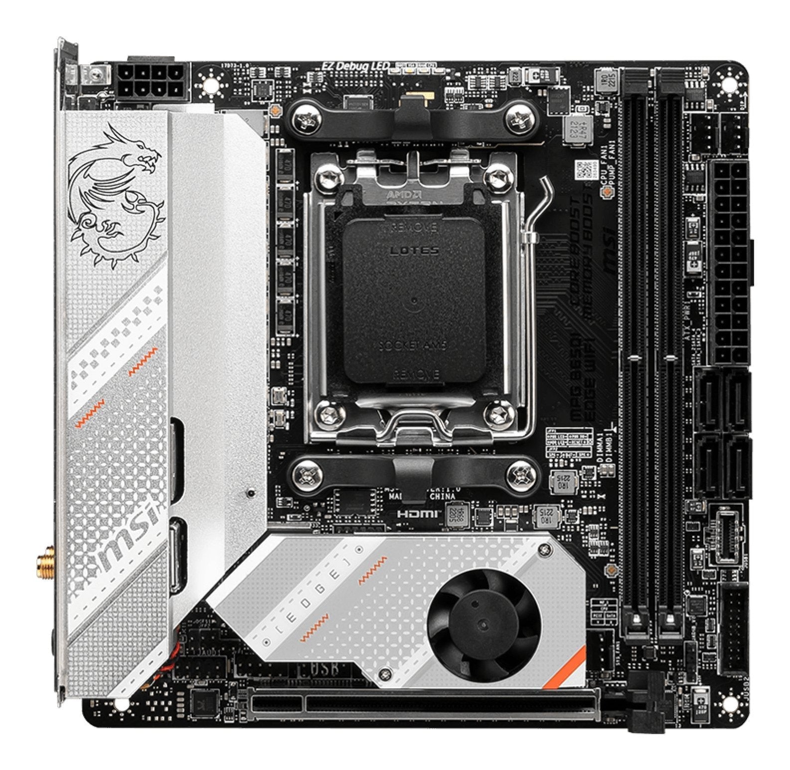 Placa Base Msi Mpg B650i Edge Wifi B650,Am5,Mitx,Amd