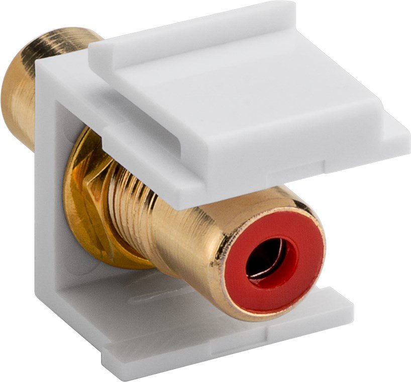 Modulo Keystone Rca Hembra > Rca Hembra / Rojo