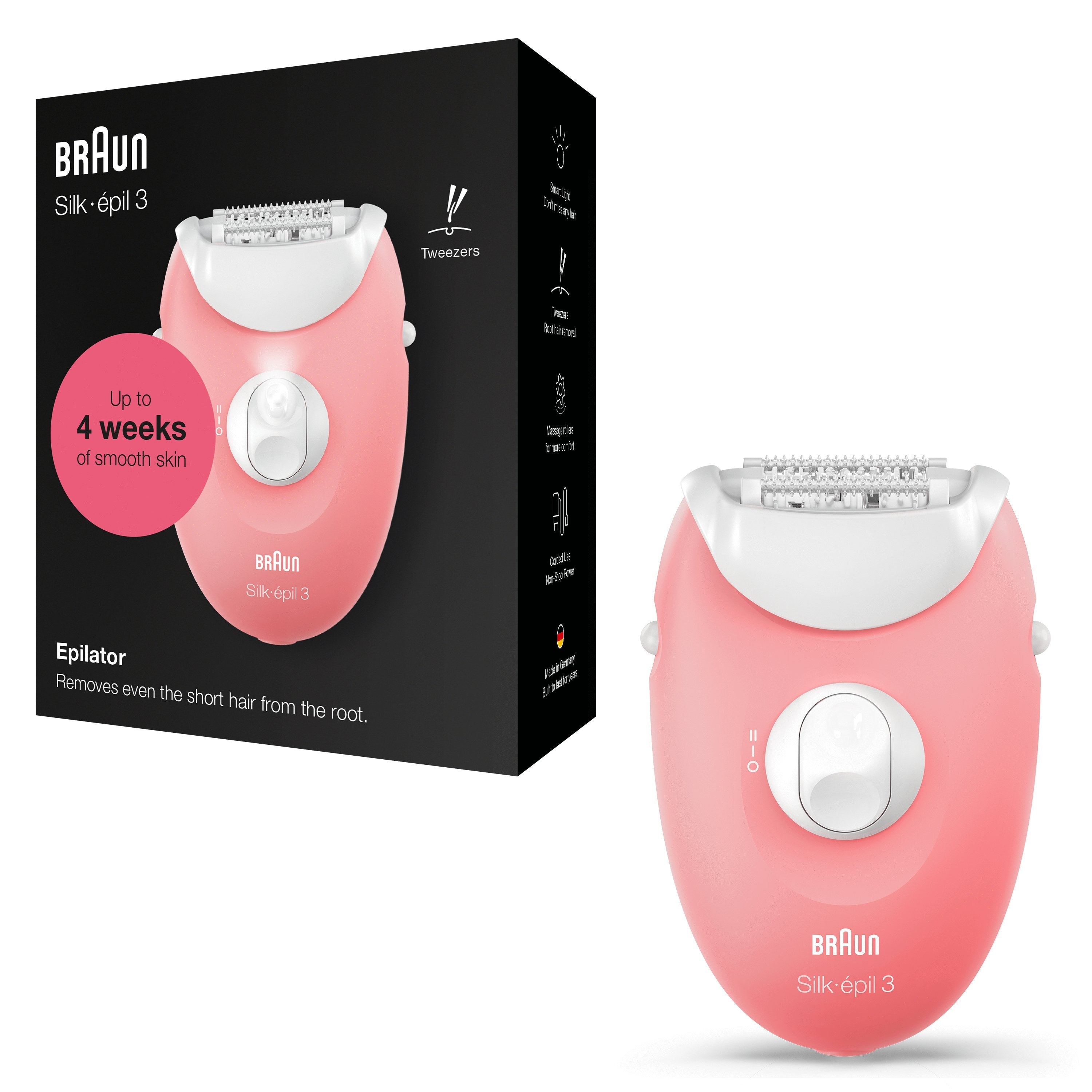 Depiladora Braun 176 Rosa/Blanco