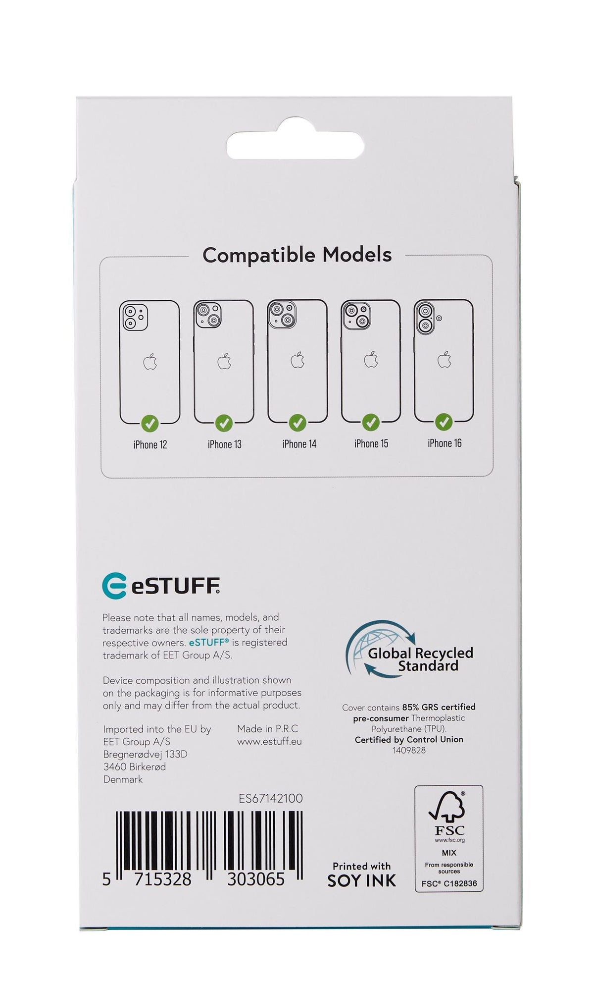 EAN 5715328303065 - eSTUFF INFINITE (GRS) PORTO iPhone 12 - iPhone 16 Clear Magnetic Cover funda para teléfono móvil Transpar imagen 8