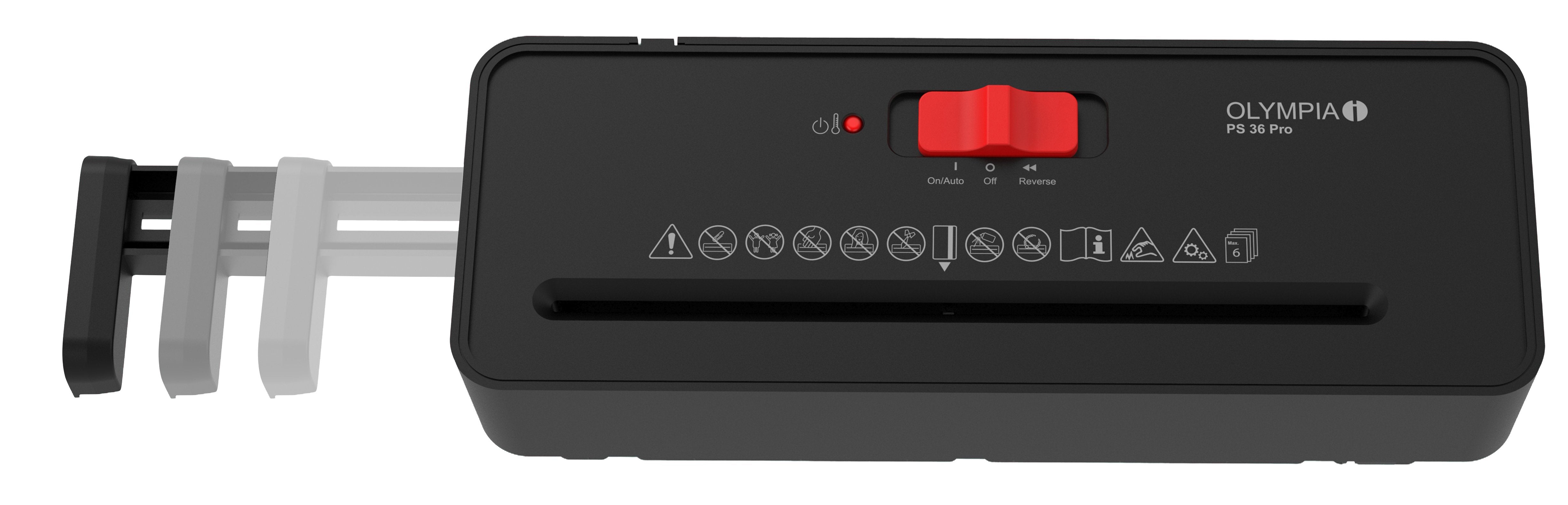 Olympia Aktenvernichter Ps 36 Pro Negro