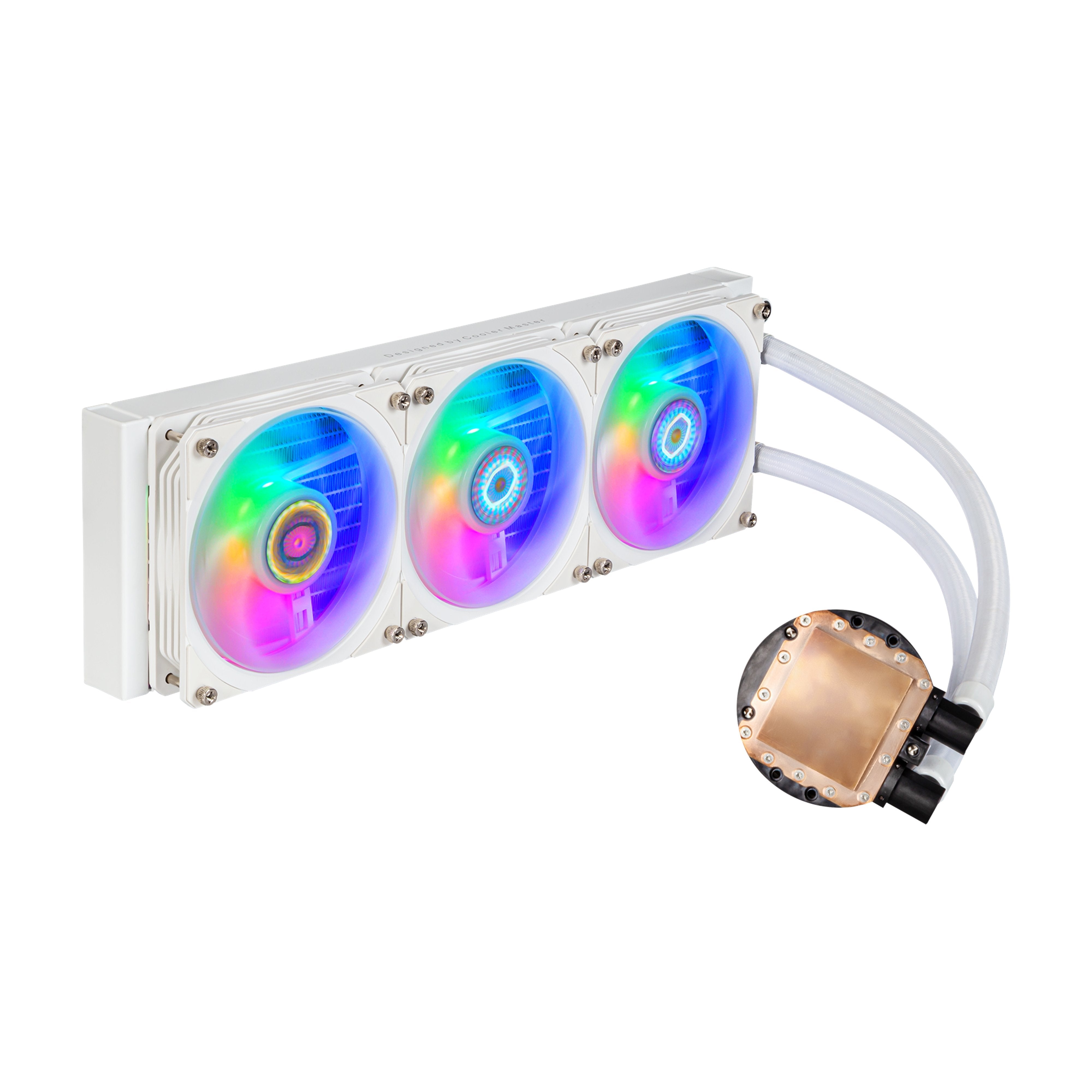 Refrigeración Líquida Cooler Master Masterliquid Pl360 Flux White Edition 360mm, Mly-D36m-A23pz-Rw
